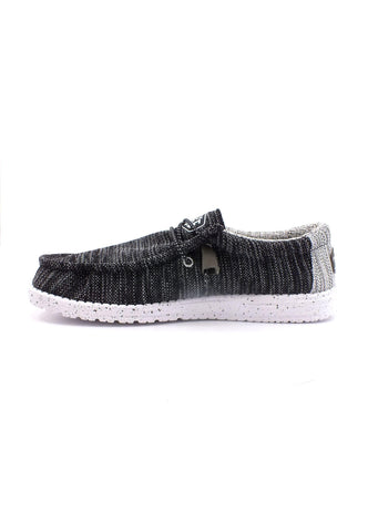 HEY DUDE Wally Stretch Mix Sneaker Vela Uomo Meteorite Nero 40025-0XI - Sandrini Calzature e Abbigliamento