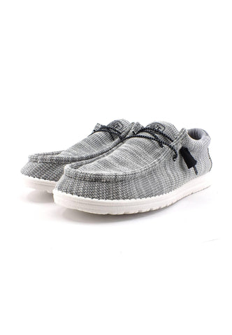 HEY DUDE Wally Stretch Mix Sneaker Vela Uomo Yin Yang Grigio 40025-1JG - Sandrini Calzature e Abbigliamento