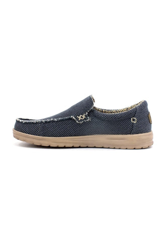 HEY DUDE Wally Stretch Mocassino Uomo Deep Blue 40124-4NL - Sandrini Calzature e Abbigliamento