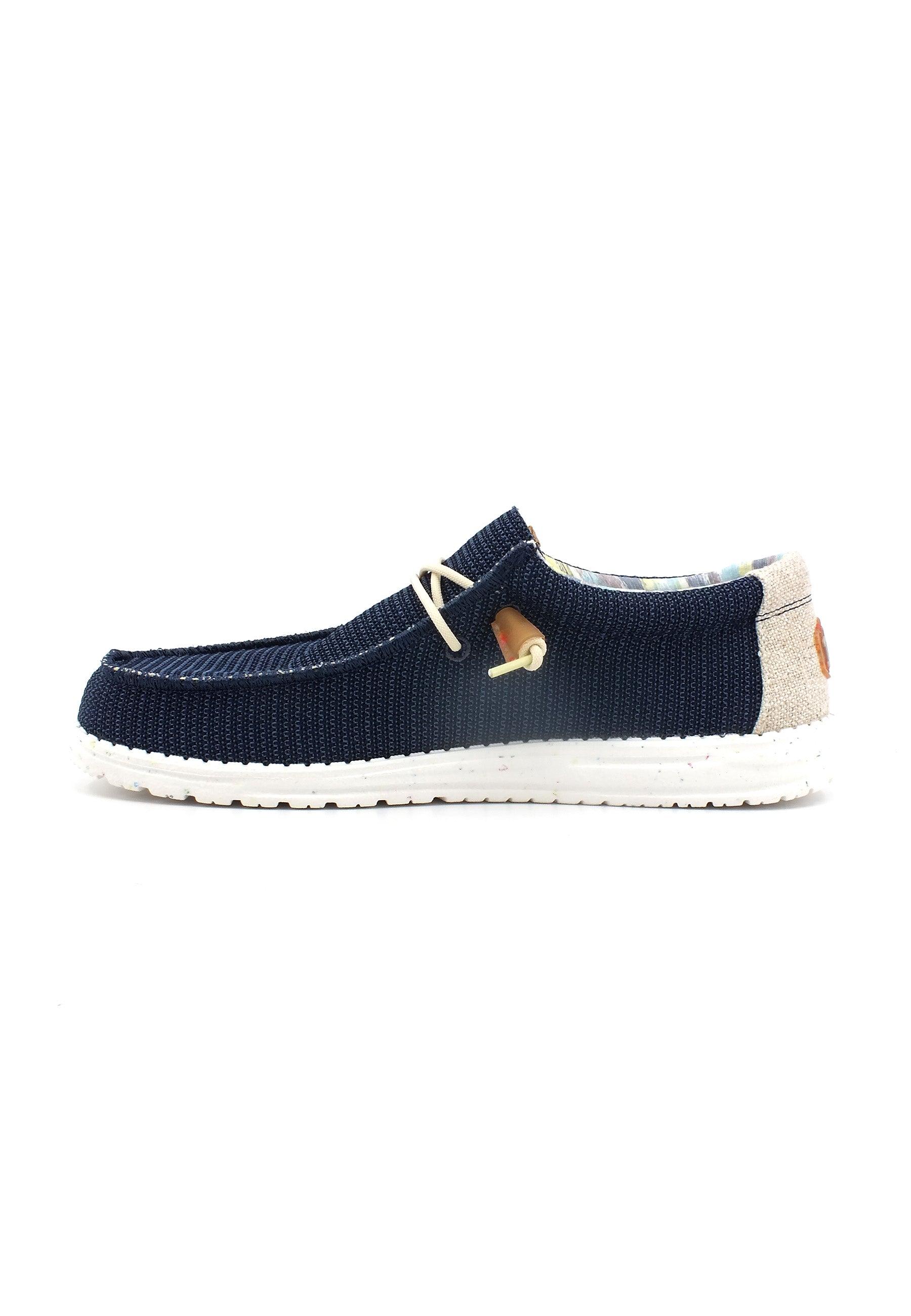 HEY DUDE Wally Stretch Sneaker Vela Orion Blue 40008-4MT - Sandrini Calzature e Abbigliamento