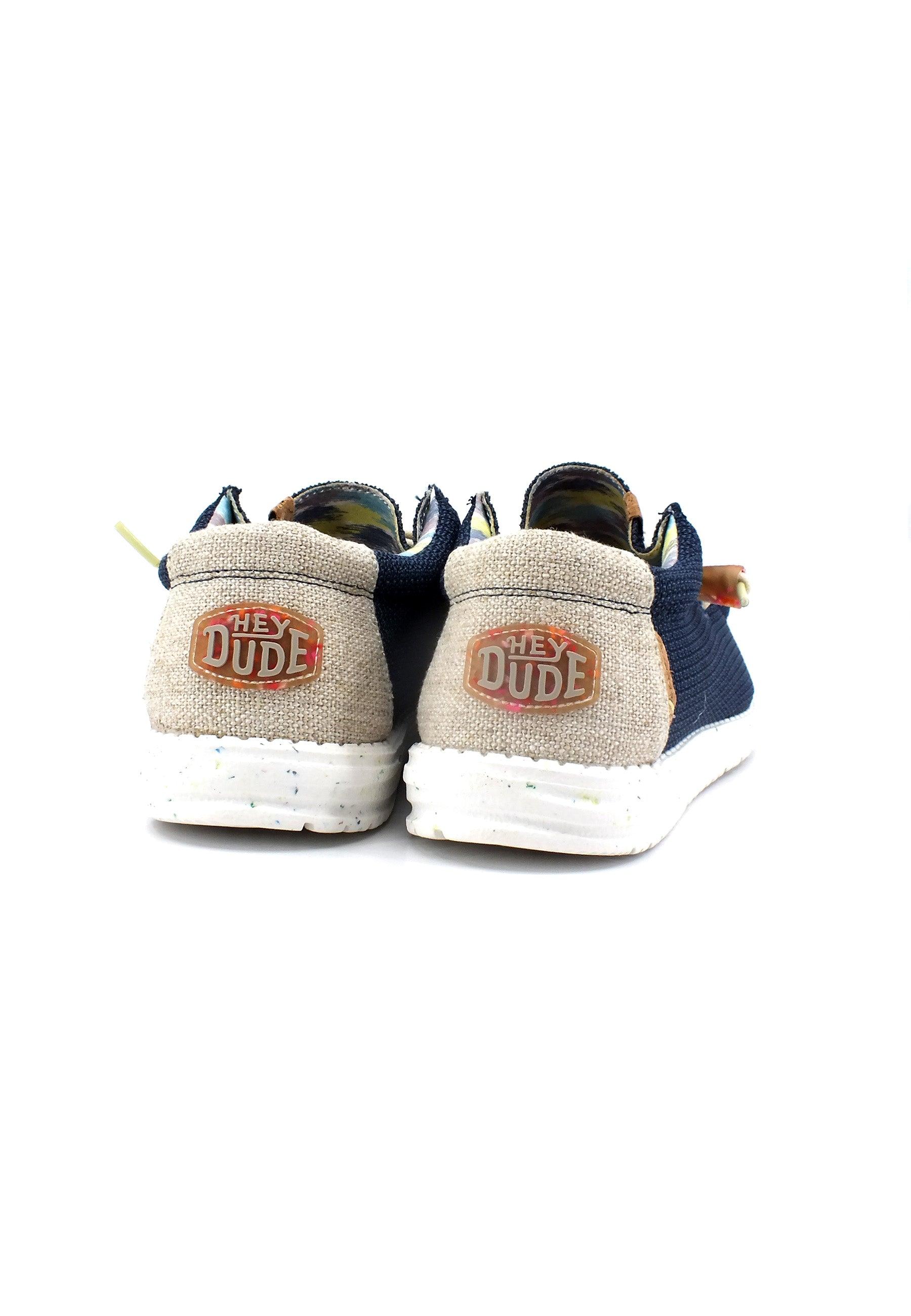 HEY DUDE Wally Stretch Sneaker Vela Orion Blue 40008-4MT - Sandrini Calzature e Abbigliamento