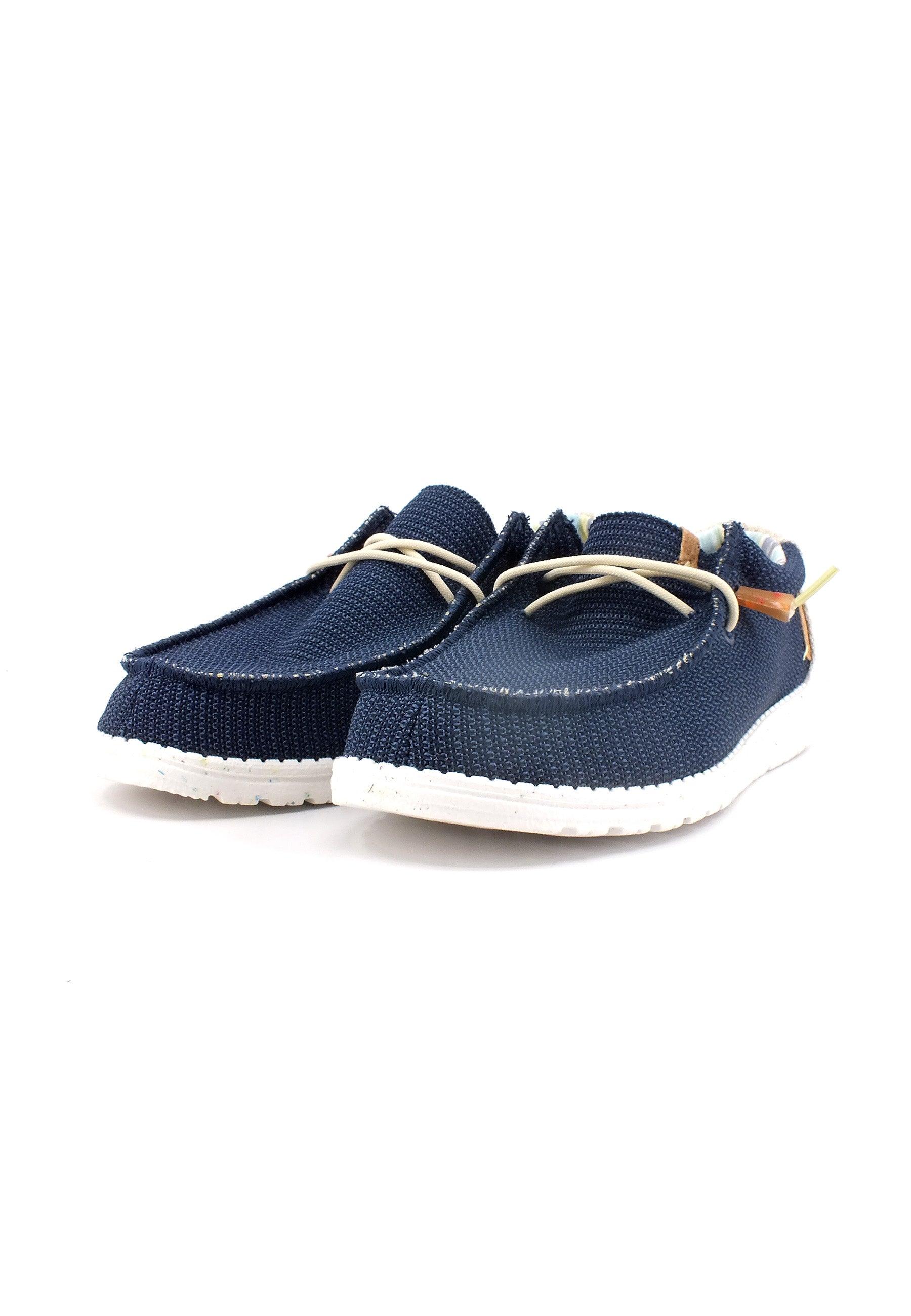 HEY DUDE Wally Stretch Sneaker Vela Orion Blue 40008-4MT - Sandrini Calzature e Abbigliamento