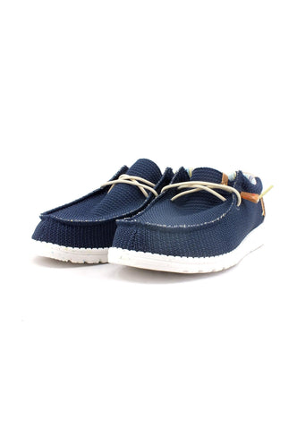 HEY DUDE Wally Stretch Sneaker Vela Orion Blue 40008-4MT - Sandrini Calzature e Abbigliamento