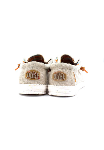 HEY DUDE Wally Stretch Sneaker Vela Uomo Tofu 40008-2BJ - Sandrini Calzature e Abbigliamento
