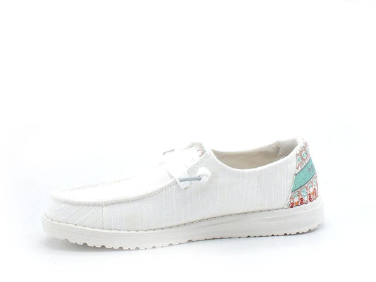 HEY DUDE Wendy Flora Scarpa Vela Lily White 122160215 - Sandrini Calzature e Abbigliamento