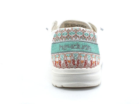 HEY DUDE Wendy Flora Scarpa Vela Lily White 122160215 - Sandrini Calzature e Abbigliamento