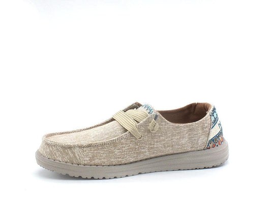 HEY DUDE Wendy Flora Scarpa Vela Sunflower Beige 122166017 - Sandrini Calzature e Abbigliamento