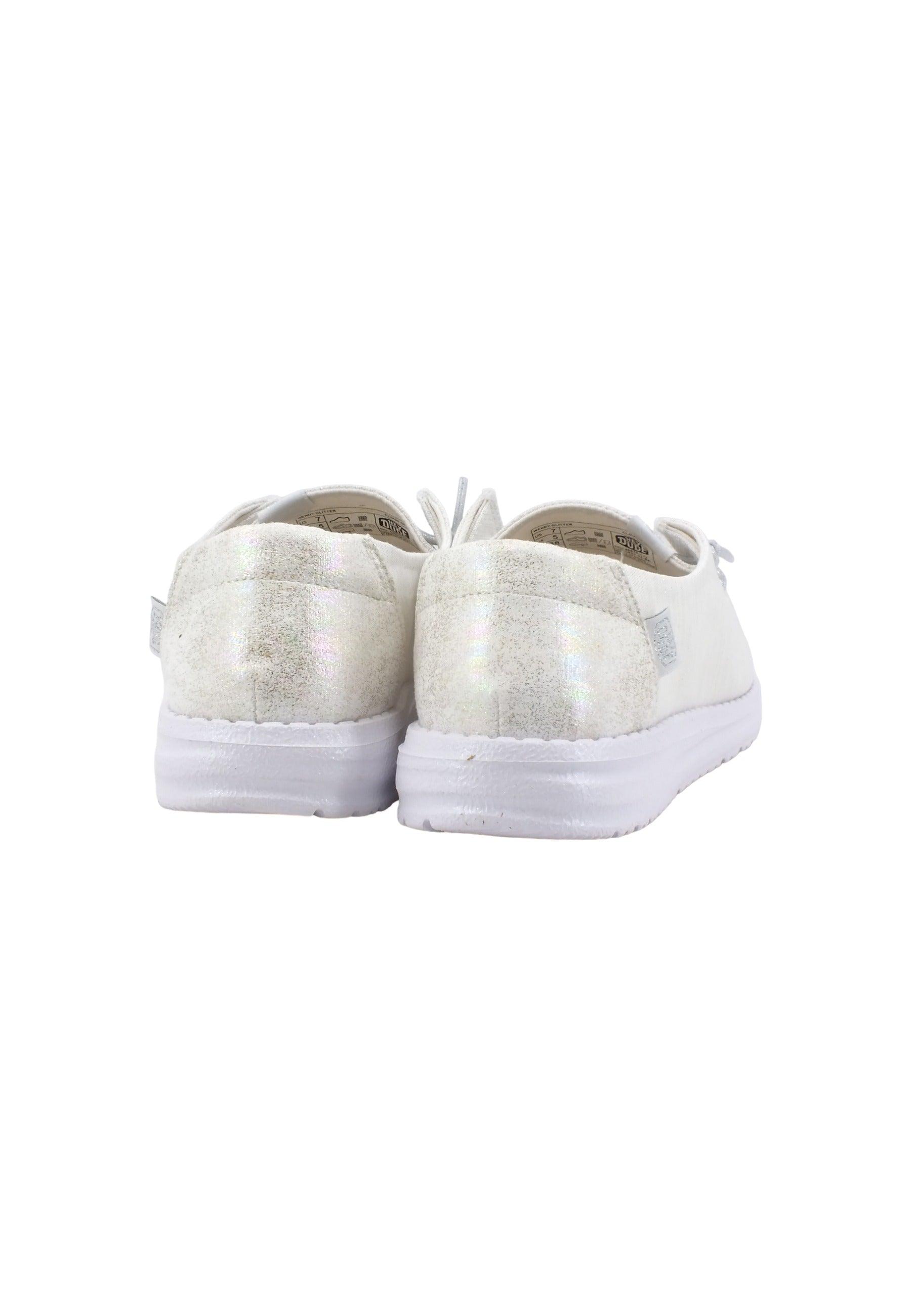 HEY DUDE Wendy Glitter Sneaker Vela Cloud Dust 40079-1JJ - Sandrini Calzature e Abbigliamento