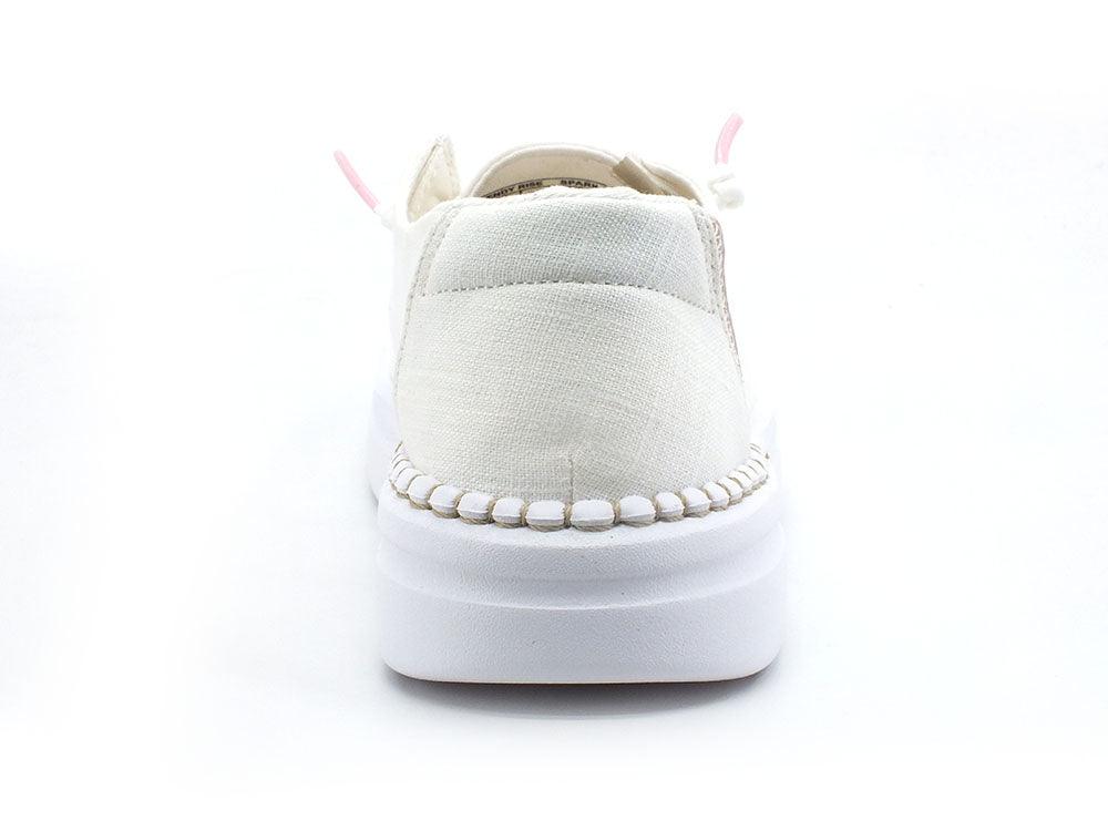 HEY DUDE Wendy Rise Sneaker Scarpa Vela Spark White 121940190 - Sandrini Calzature e Abbigliamento