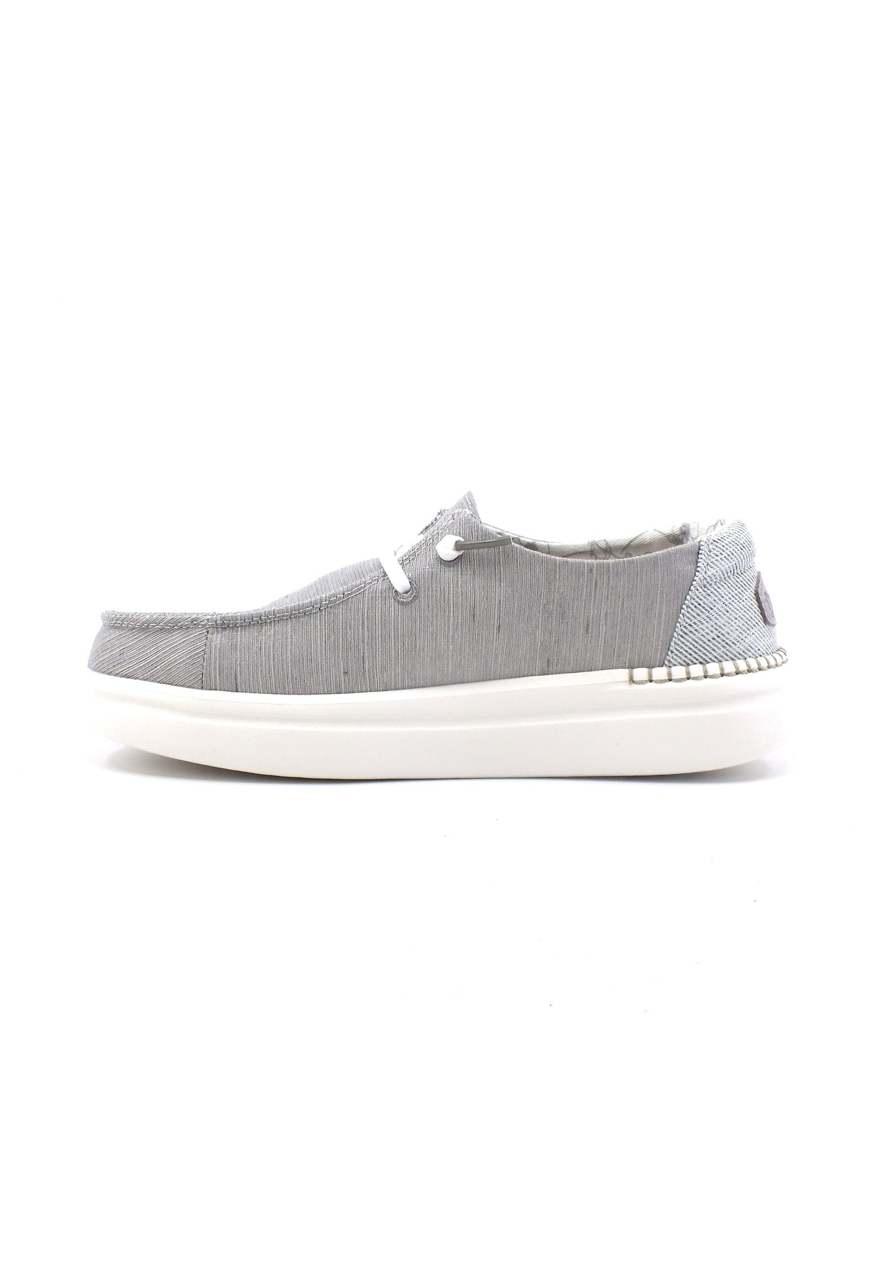 HEY DUDE Wendy Rise Sneaker Vela Donna Lunar Rock Grigio 40074-1HT - Sandrini Calzature e Abbigliamento