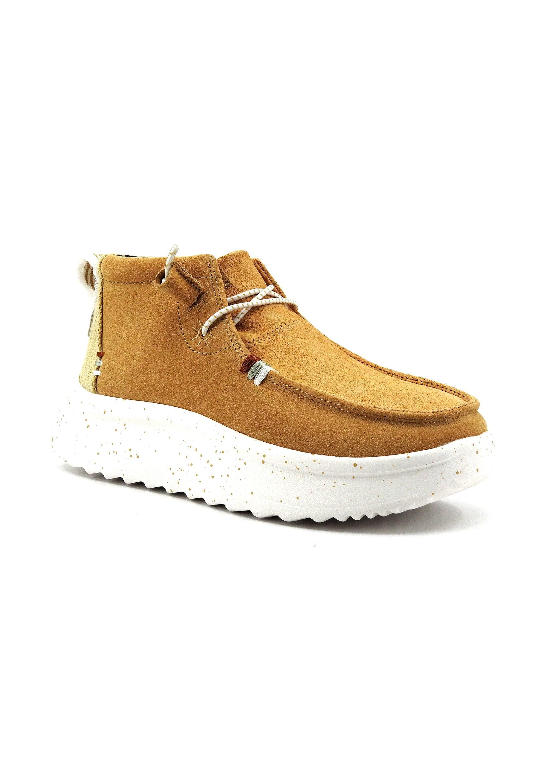 HEY DUDE Wendy Suede Stivaletto Donna Tan Beige 40411-265 - Sandrini Calzature e Abbigliamento