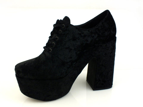 JEFFREY CAMPBELL Adanna tacco 12 plateau 5 TESSUTO BLACK NERO JC3602 invern 2018 - Sandrini Calzature e Abbigliamento