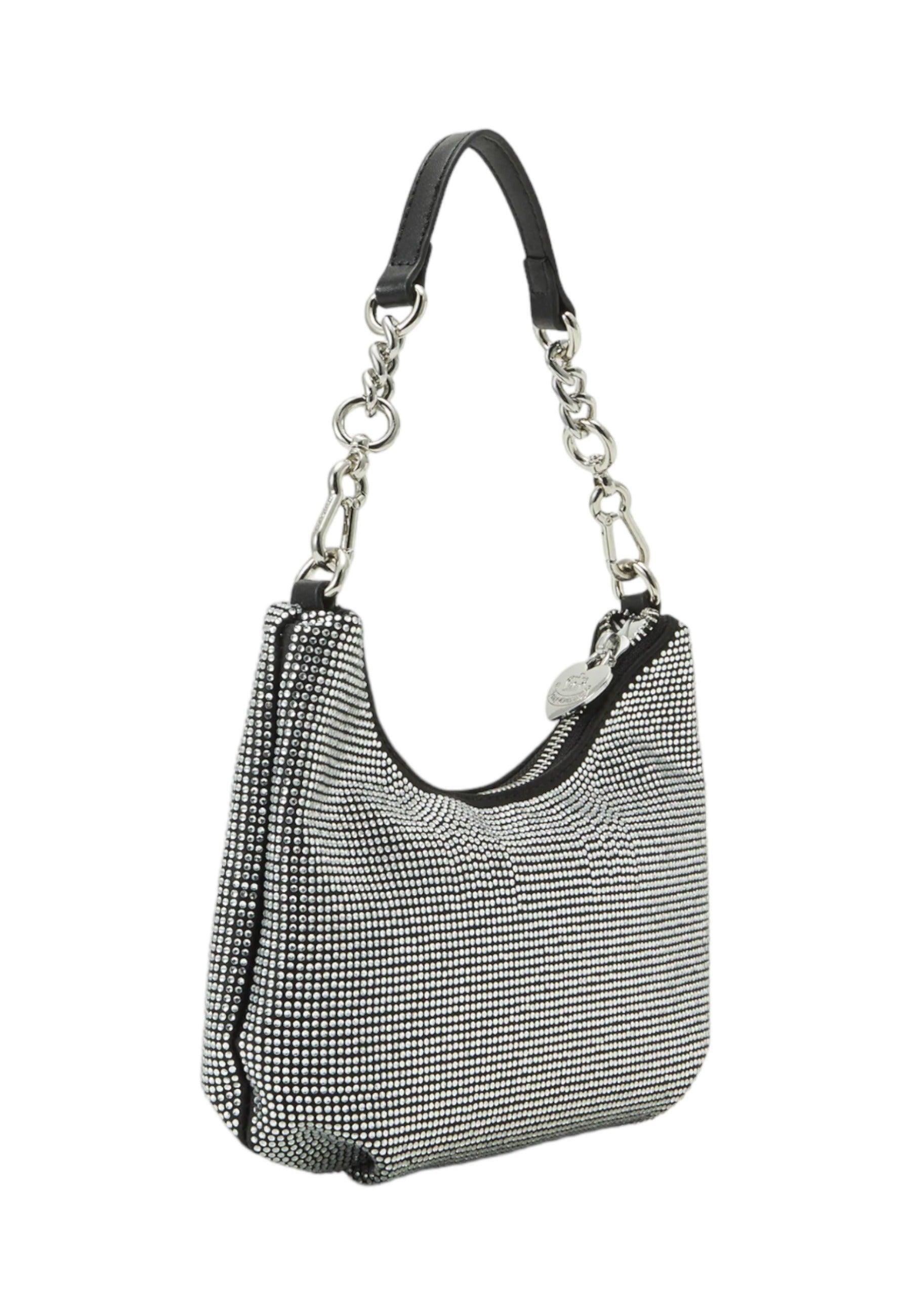 JUICY COUTURE Hazel Borsa Hobo Black Argento BIJH95359WZC000 - Sandrini Calzature e Abbigliamento
