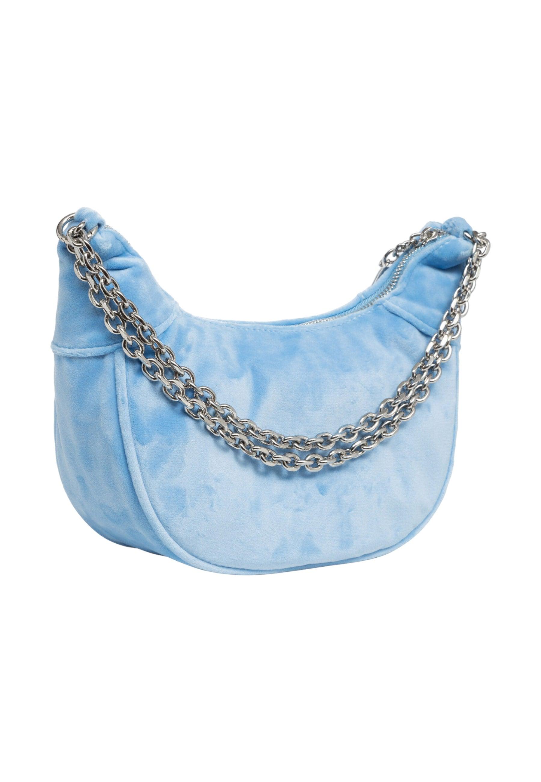 JUICY COUTURE Kimberly Small Hobo Borsa Donna Powder Blue BEJQL5461WPOJ09 - Sandrini Calzature e Abbigliamento