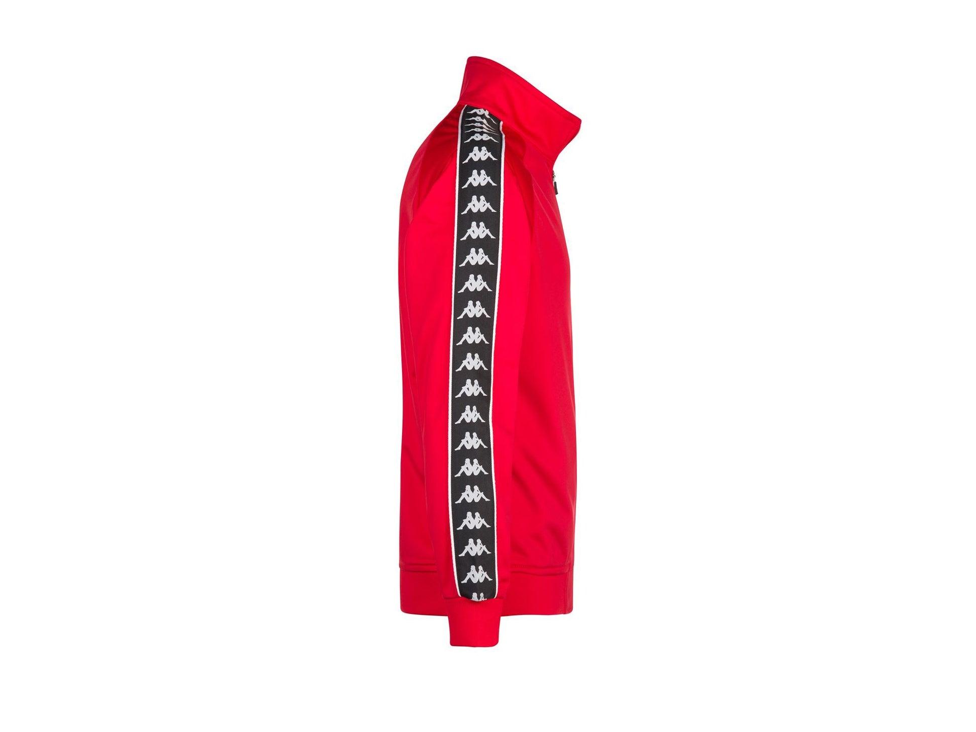 KAPPA 222 Banda Anniston Slim Felpa Unisex Red Black 301EFU0F67 - Sandrini Calzature e Abbigliamento