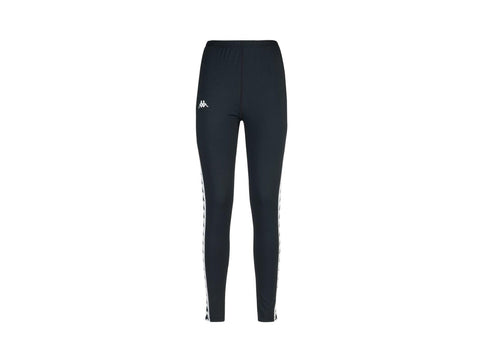KAPPA 222 Banda Atui Pantaloni Leggings Black White 303WCI0971 - Sandrini Calzature e Abbigliamento