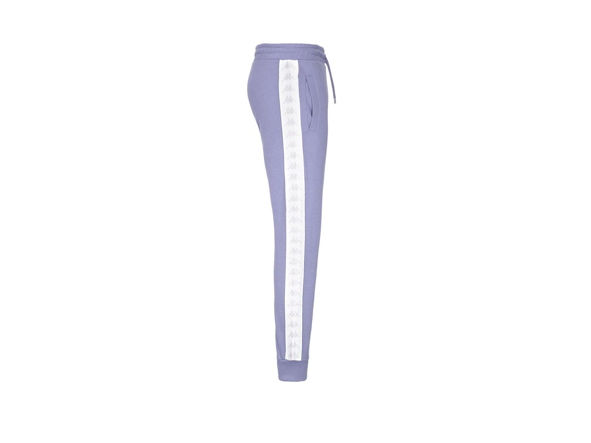 KAPPA 222 Banda Barnu 2 Pantaloni Lunghi Tuta Lilac White Grey 311BHBW - Sandrini Calzature e Abbigliamento
