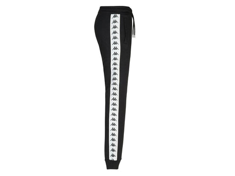 KAPPA 222 Banda Barnu Pantaloni Lunghi Black White 304K4K0 - Sandrini Calzature e Abbigliamento