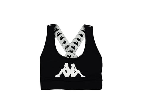 KAPPA 222 Banda Camyl Top Black White Antique 304S670 - Sandrini Calzature e Abbigliamento