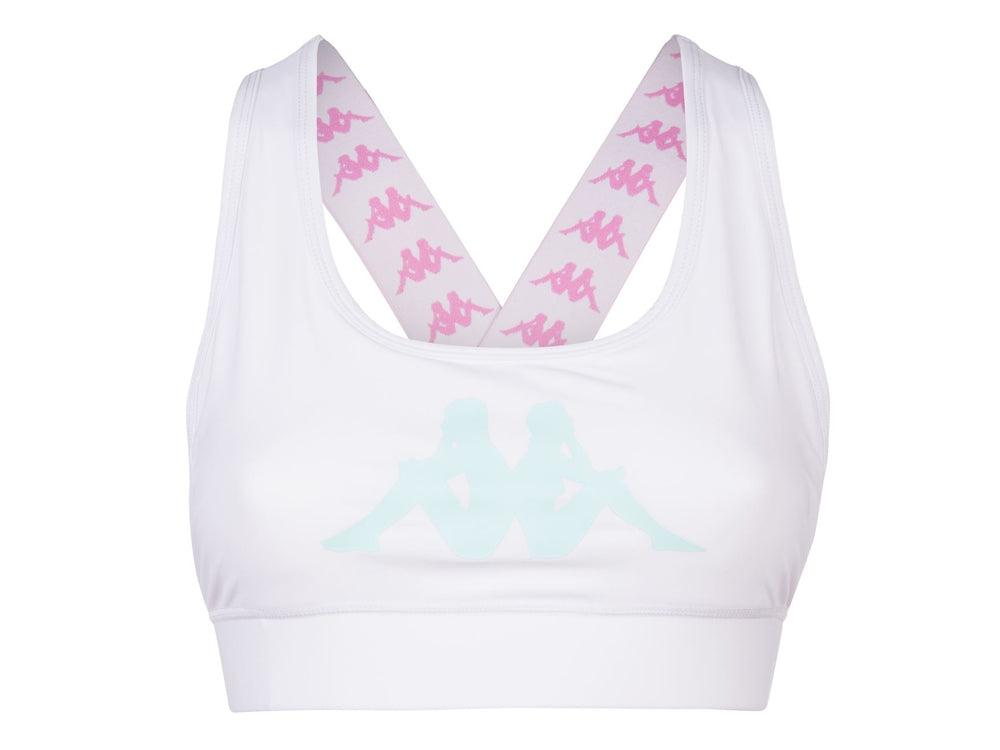 KAPPA 222 Banda Camyl Top White Antique Pink 304S670 - Sandrini Calzature e Abbigliamento