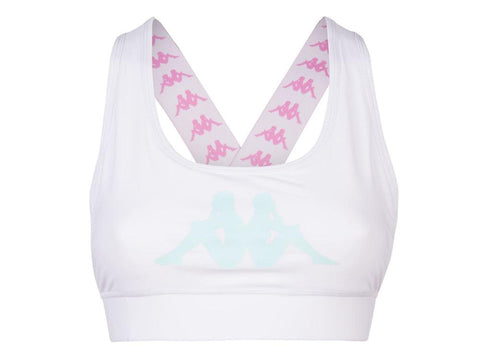 KAPPA 222 Banda Camyl Top White Antique Pink 304S670 - Sandrini Calzature e Abbigliamento
