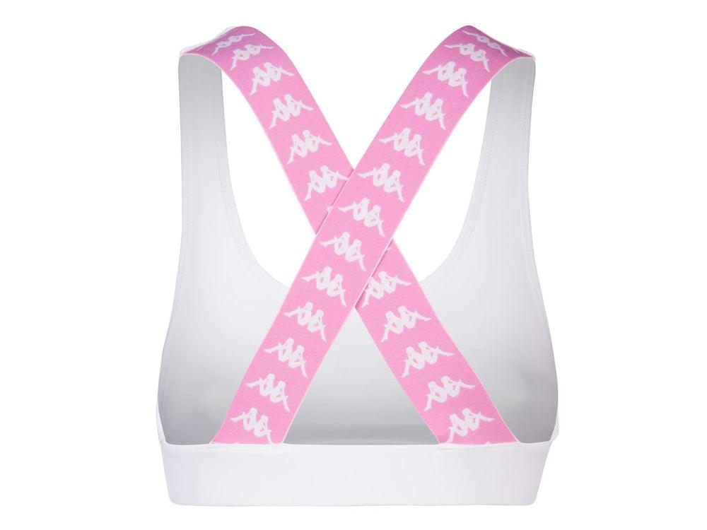 KAPPA 222 Banda Camyl Top White Antique Pink 304S670 - Sandrini Calzature e Abbigliamento