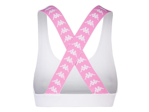 KAPPA 222 Banda Camyl Top White Antique Pink 304S670 - Sandrini Calzature e Abbigliamento