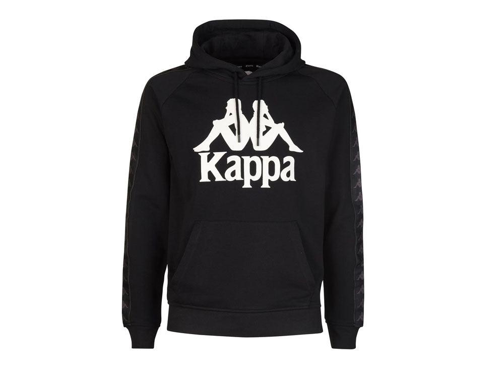 KAPPA 222 Banda Hurtados Felpa Uomo Black White Antique 3111HWW - Sandrini Calzature e Abbigliamento