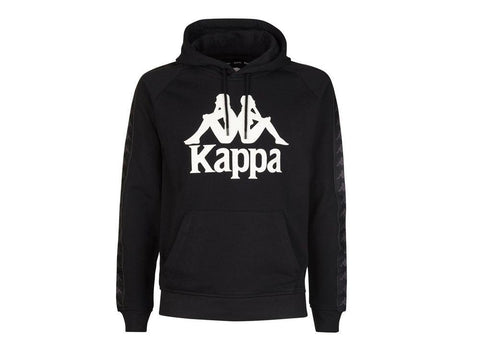 KAPPA 222 Banda Hurtados Felpa Uomo Black White Antique 3111HWW - Sandrini Calzature e Abbigliamento