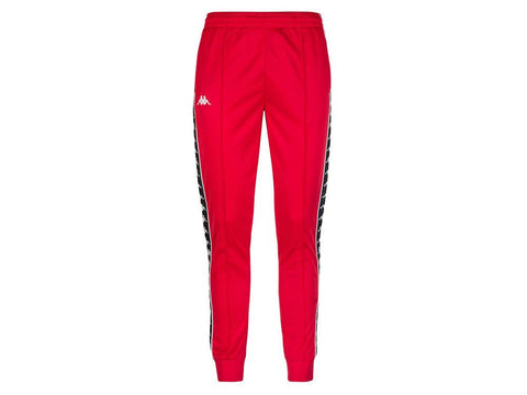 KAPPA 222 Banda Rastoria Slim Pantalone Tuta Unisex Red Black 303KUC0A0E - Sandrini Calzature e Abbigliamento