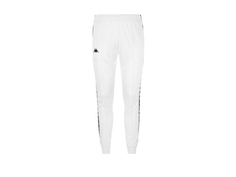 KAPPA 222 Banda Rastoria Slim Pantaloni Lunghi Unisex White Black 303KUC0922 - Sandrini Calzature e Abbigliamento