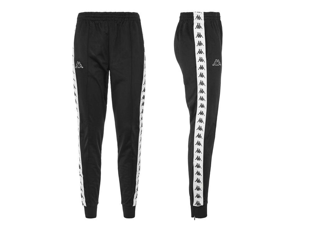 KAPPA 222 Banda Rastoria Slim Pantaloni Uomo Black White 303KUC0 - Sandrini Calzature e Abbigliamento