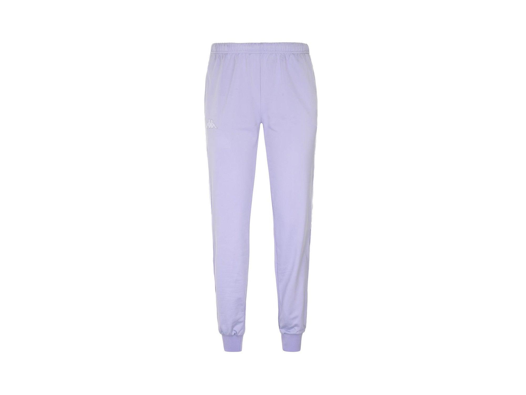 KAPPA 222 Banda Wrastoria Slim Pantaloni Lunghi Tuta Lilac White 303R5K0BX4 - Sandrini Calzature e Abbigliamento
