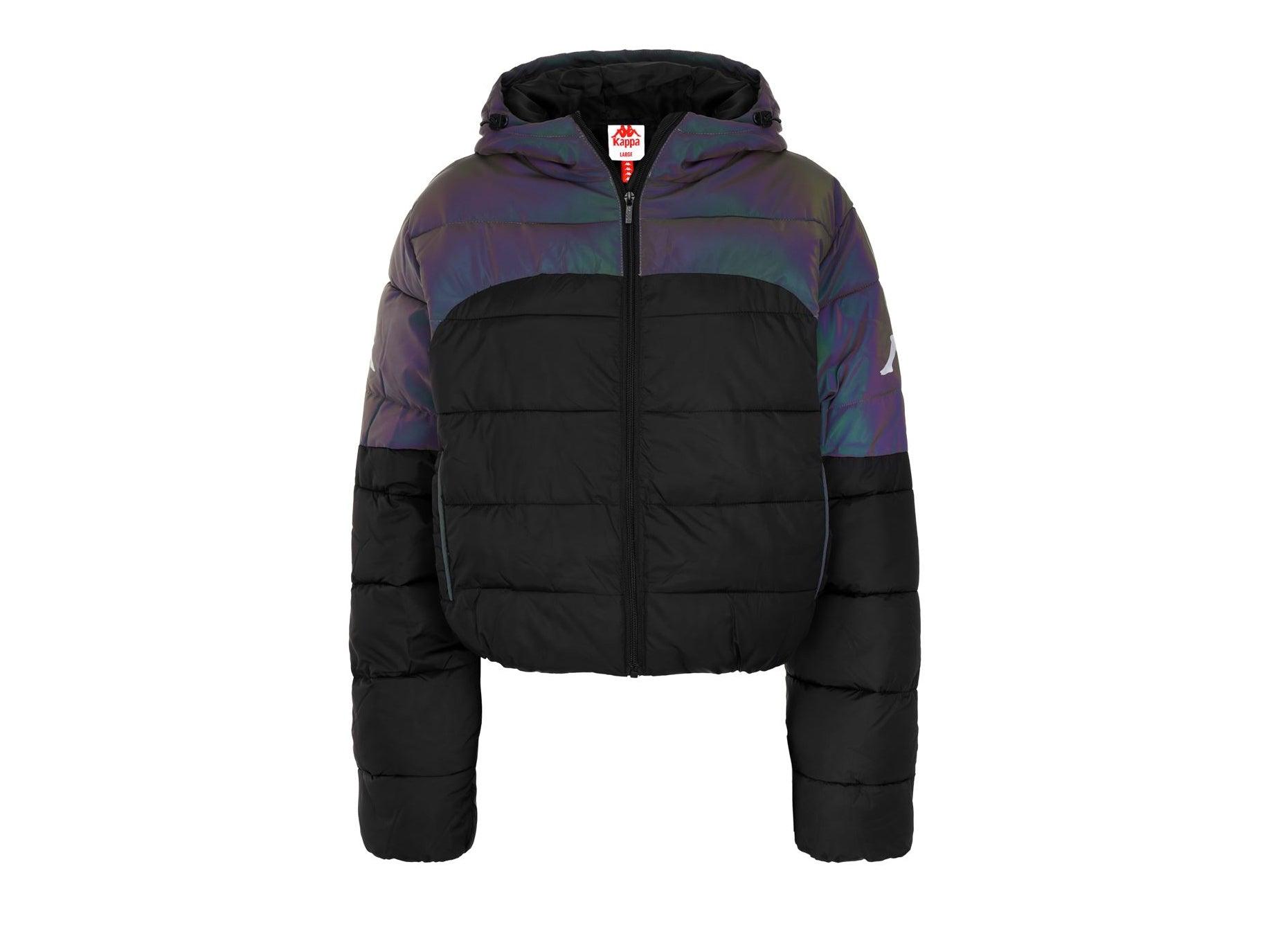 KAPPA Authentic Futur Faunel Giubbotto Piumino Zip Black Grey Silver 321244WA01 - Sandrini Calzature e Abbigliamento