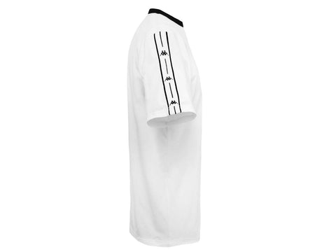 KAPPA Authentic JPN T-Shirt White Black 304ICN0 - Sandrini Calzature e Abbigliamento
