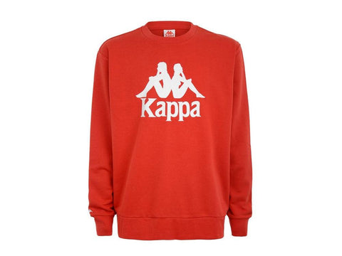 KAPPA Authentic Telas Felpa Uomo Red White 3111G9W - Sandrini Calzature e Abbigliamento