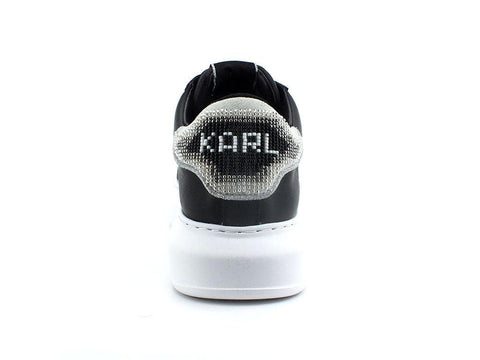 KARL LAGERFELD Ikonic Twin Bead Sneaker Black Silver KL62576A - Sandrini Calzature e Abbigliamento