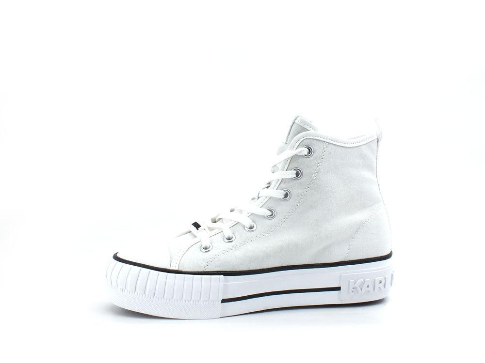 KARL LAGERFELD Kampus Max Ikonic Sneaker Hi Bianco KL60450 - Sandrini Calzature e Abbigliamento