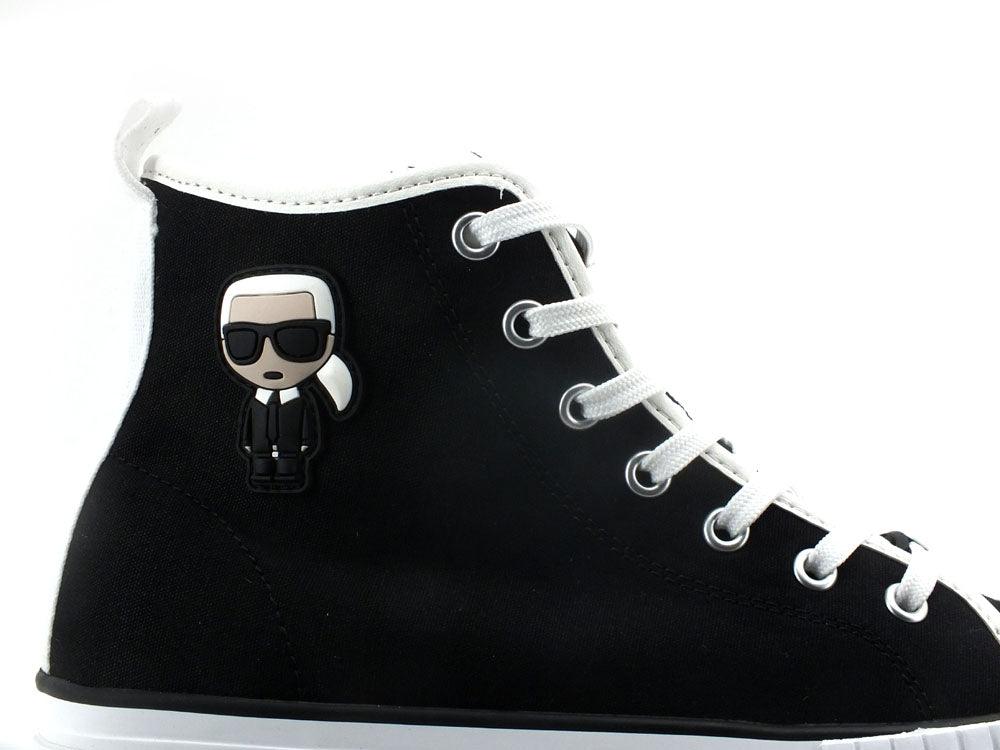 KARL LAGERFELD Kampus Max Ikonic Sneaker Hi Black Nero KL60450 - Sandrini Calzature e Abbigliamento