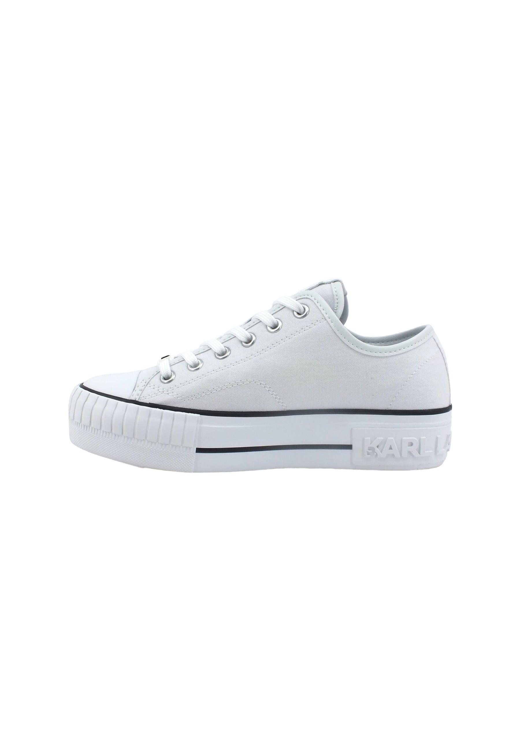 KARL LAGERFELD Kampus Max Sneaker Donna White KL60410 - Sandrini Calzature e Abbigliamento