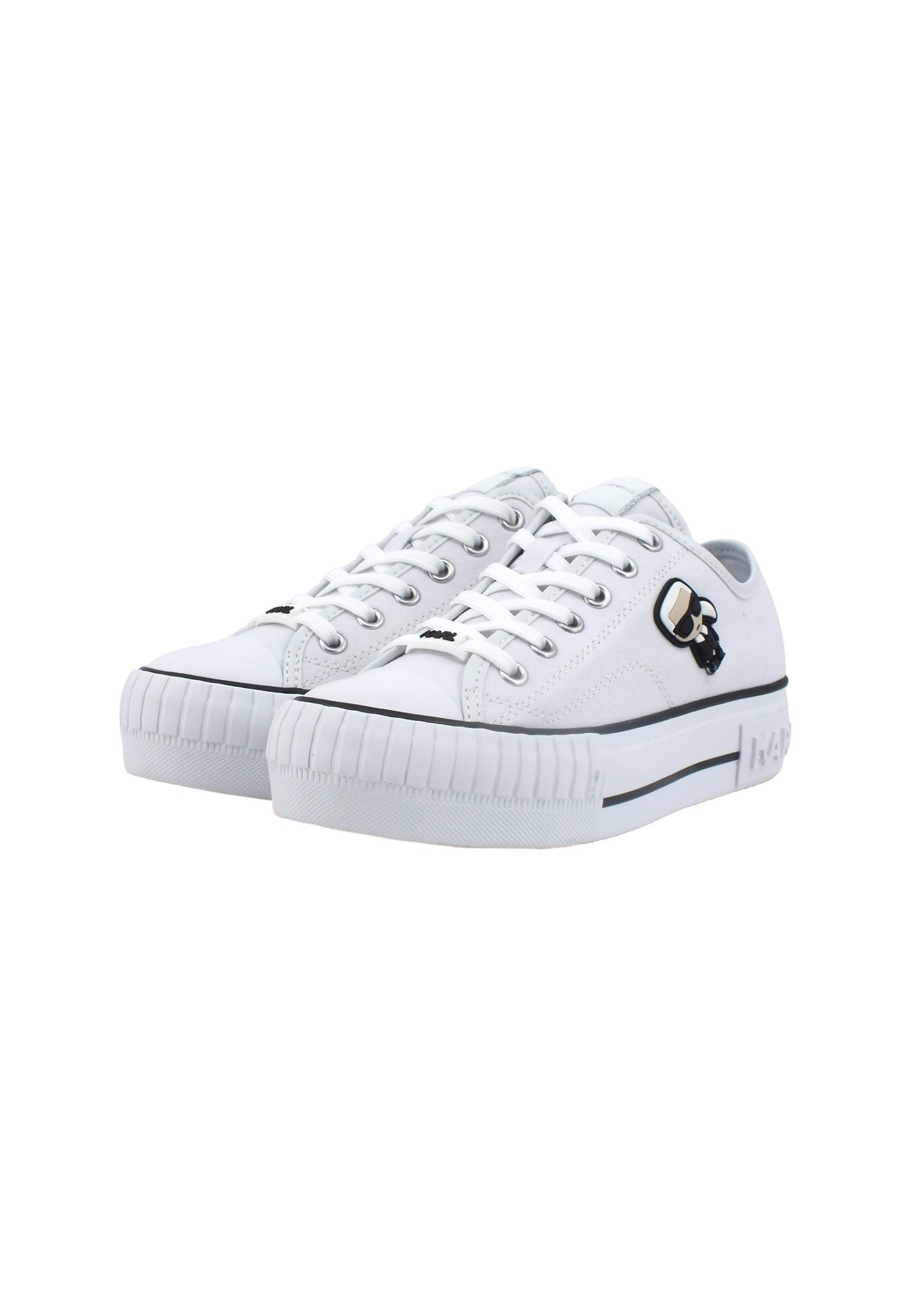 KARL LAGERFELD Kampus Max Sneaker Donna White KL60410 - Sandrini Calzature e Abbigliamento