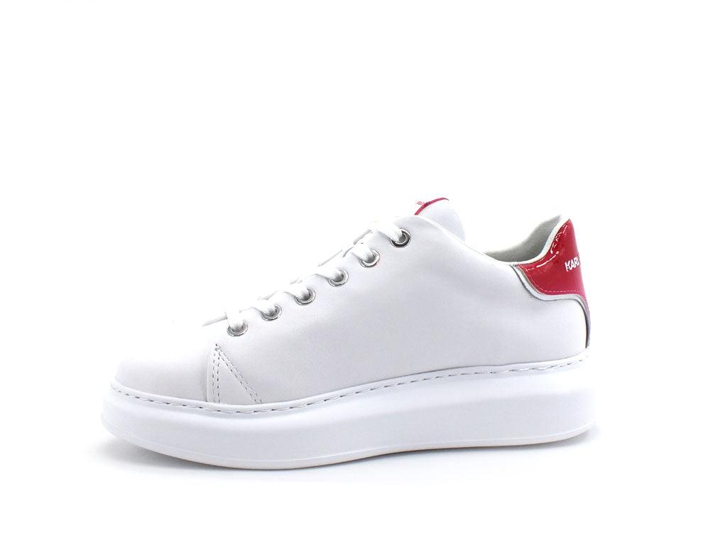 KARL LAGERFELD Kapri Metal Maison II Sneaker White Pink KL62539A - Sandrini Calzature e Abbigliamento