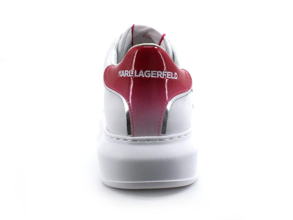 KARL LAGERFELD Kapri Metal Maison II Sneaker White Pink KL62539A - Sandrini Calzature e Abbigliamento