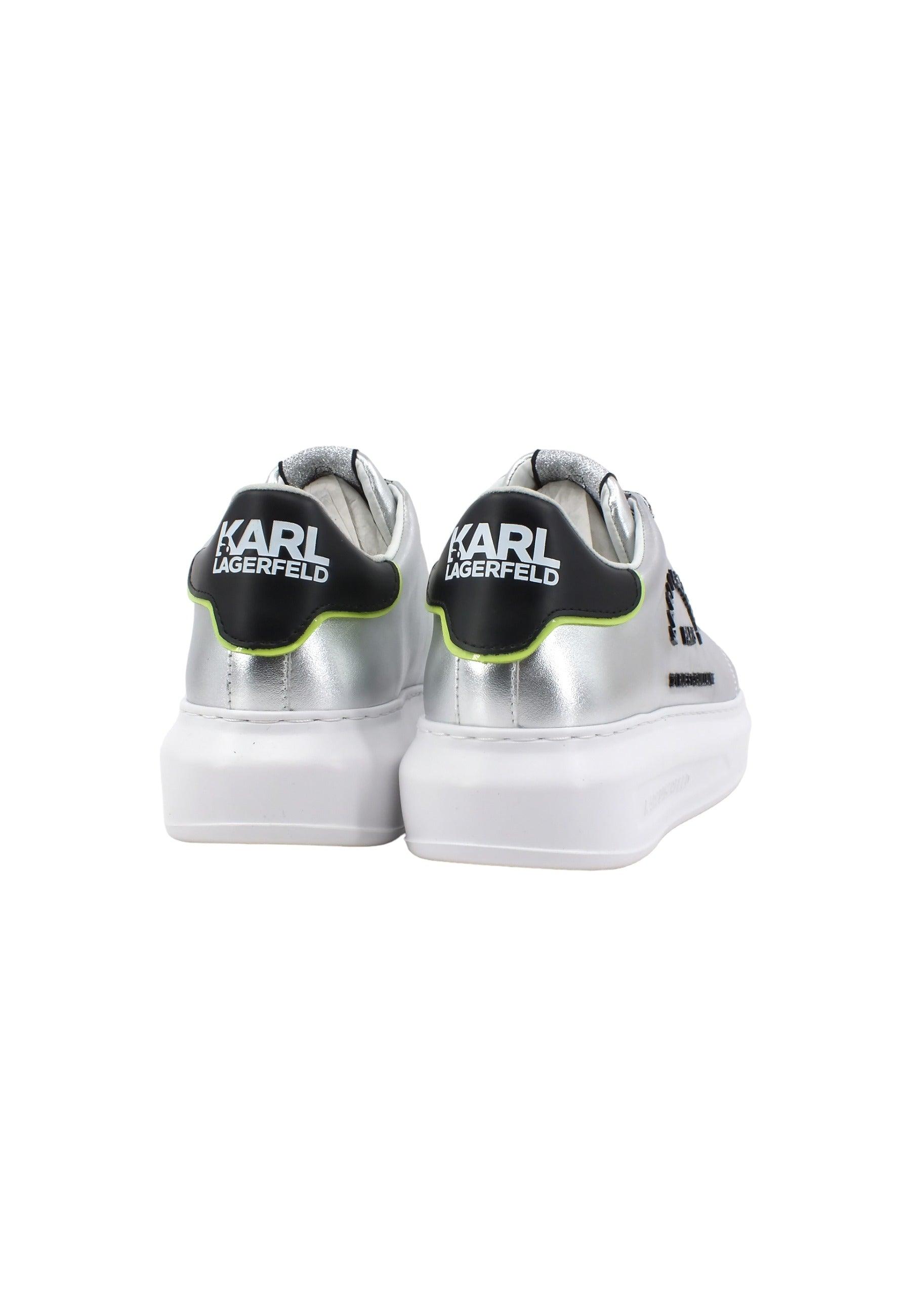 KARL LAGERFELD Kapri Metal Maison Sneaker Donna Silver KL62539D - Sandrini Calzature e Abbigliamento