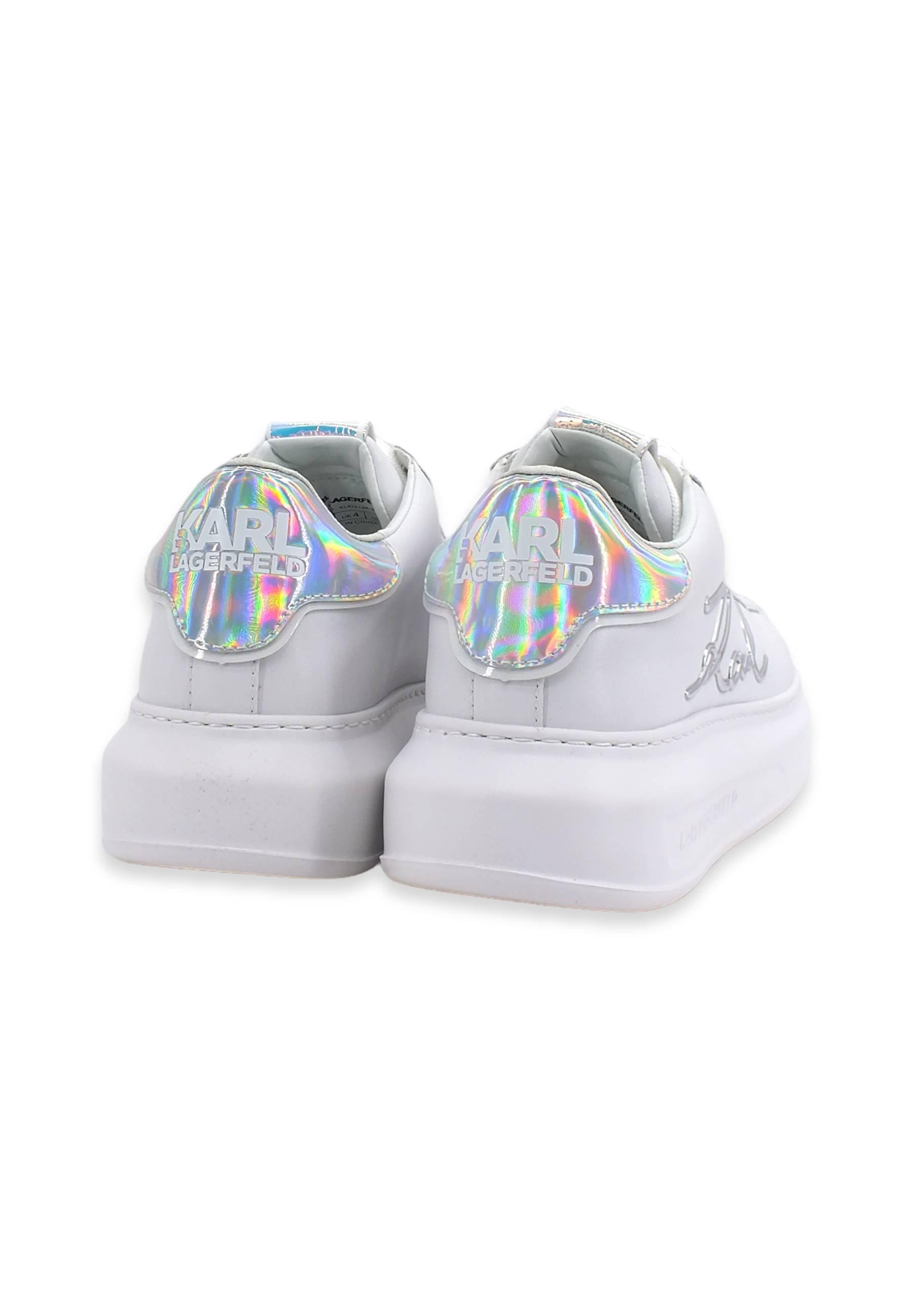 KARL LAGERFELD Kapri Sneaker Donna White Iridescent KL62510A - Sandrini Calzature e Abbigliamento
