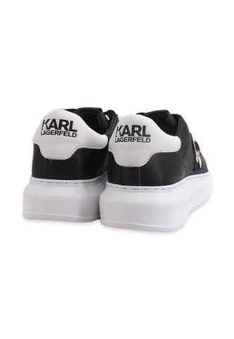 KARL LAGERFELD Kapri Sneaker Uomo Black Leather KL52530 - Sandrini Calzature e Abbigliamento