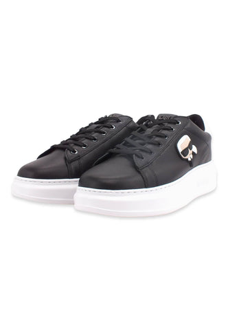 KARL LAGERFELD Kapri Sneaker Uomo Black Leather KL52530 - Sandrini Calzature e Abbigliamento