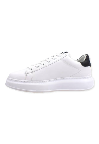 KARL LAGERFELD Kapri Sneaker Uomo White Leather KL52530 - Sandrini Calzature e Abbigliamento