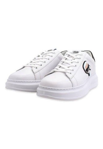 KARL LAGERFELD Kapri Sneaker Uomo White Leather KL52530 - Sandrini Calzature e Abbigliamento