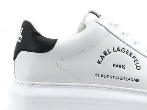 KARL LAGERFELD Karpi Mens Lace Sneaker Logo White KL52538 - Sandrini Calzature e Abbigliamento